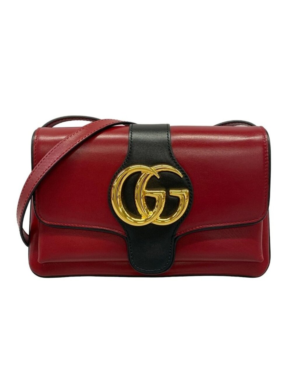 Gucci Shoulder Bag Allie Red Black Leather